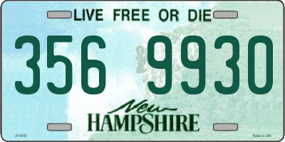 NH license plate 3569930