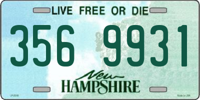 NH license plate 3569931