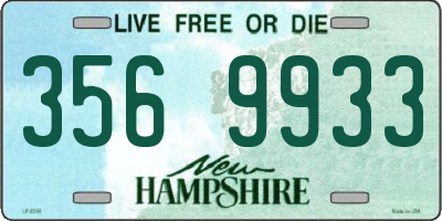 NH license plate 3569933