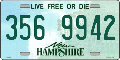 NH license plate 3569942