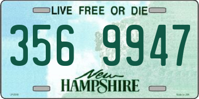 NH license plate 3569947