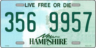 NH license plate 3569957