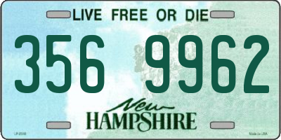 NH license plate 3569962