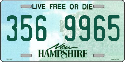 NH license plate 3569965
