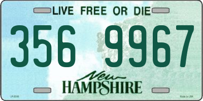 NH license plate 3569967