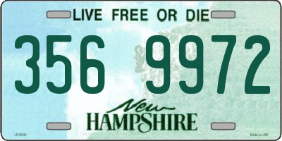 NH license plate 3569972