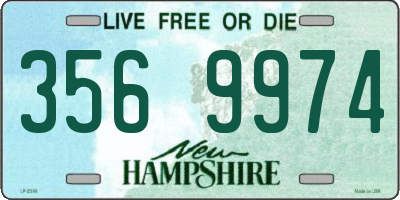 NH license plate 3569974