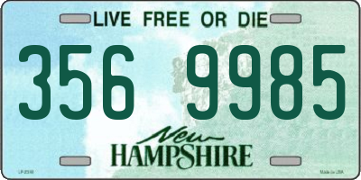 NH license plate 3569985