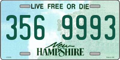 NH license plate 3569993