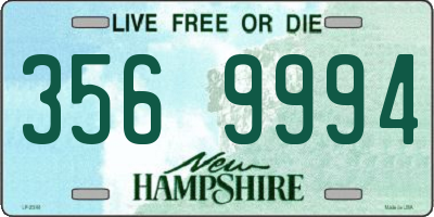 NH license plate 3569994