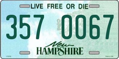NH license plate 3570067
