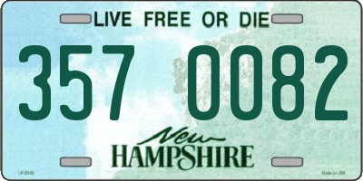 NH license plate 3570082