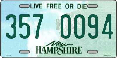 NH license plate 3570094