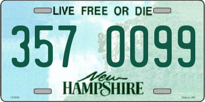 NH license plate 3570099