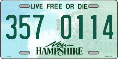 NH license plate 3570114