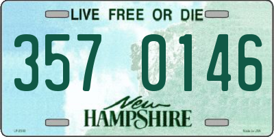 NH license plate 3570146