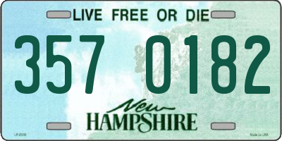 NH license plate 3570182