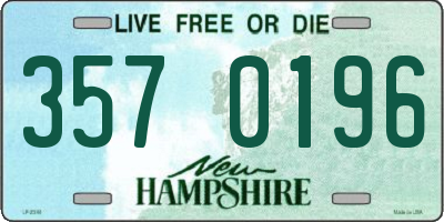 NH license plate 3570196