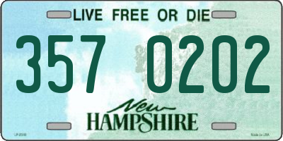 NH license plate 3570202