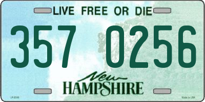 NH license plate 3570256
