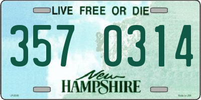 NH license plate 3570314
