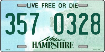 NH license plate 3570328