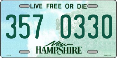 NH license plate 3570330