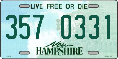 NH license plate 3570331