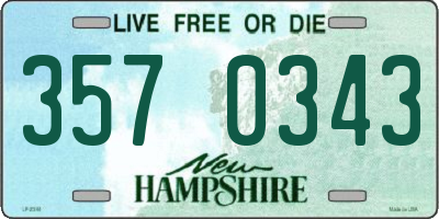 NH license plate 3570343