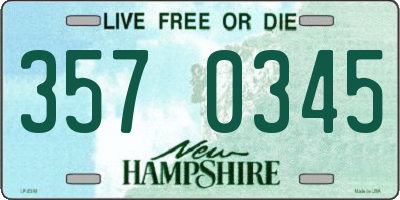 NH license plate 3570345