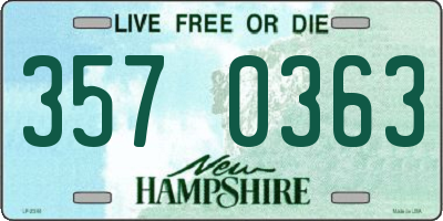 NH license plate 3570363
