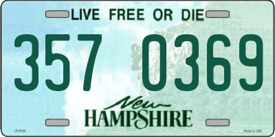 NH license plate 3570369