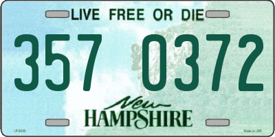 NH license plate 3570372