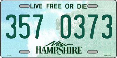 NH license plate 3570373
