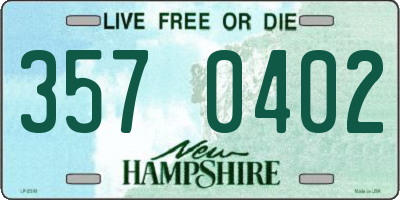 NH license plate 3570402