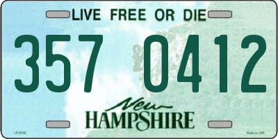 NH license plate 3570412