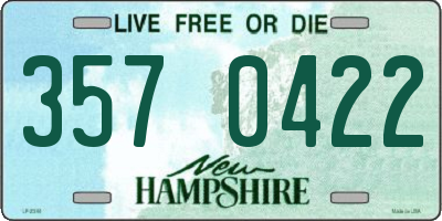 NH license plate 3570422