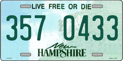 NH license plate 3570433