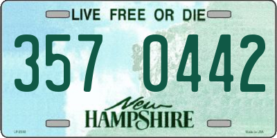 NH license plate 3570442