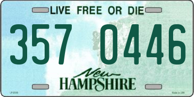 NH license plate 3570446