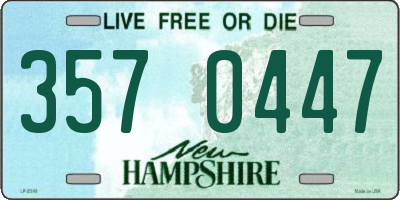 NH license plate 3570447
