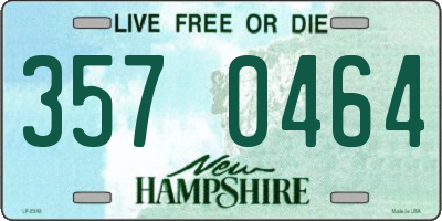 NH license plate 3570464