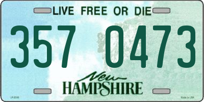NH license plate 3570473