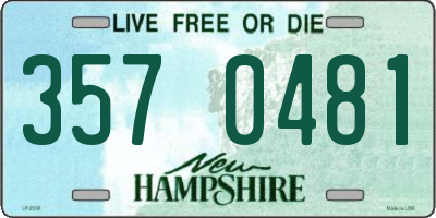 NH license plate 3570481