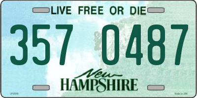 NH license plate 3570487