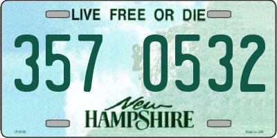 NH license plate 3570532