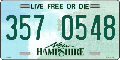 NH license plate 3570548
