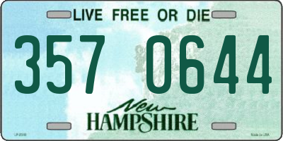 NH license plate 3570644