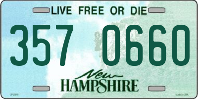NH license plate 3570660