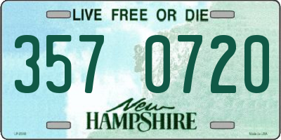 NH license plate 3570720